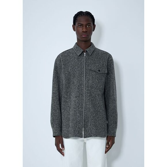 Dries Van Noten Men Herringbone Zip Jacket
